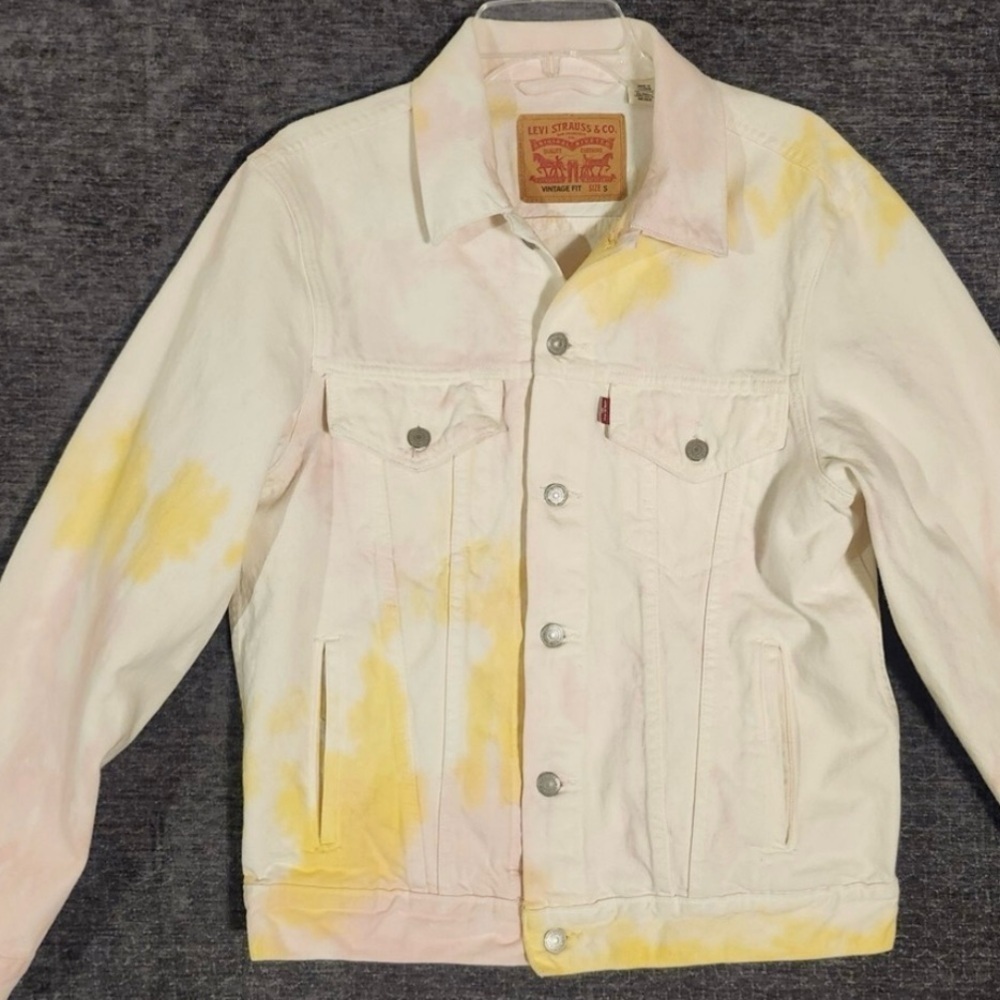 Levi's Women's Pastel Tie-Dye Jean Jacket 100% cotton - Picture 5 of 5
